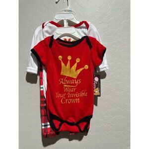 Mon Cheri Baby Girl 3 piece set size 3/6M NWT